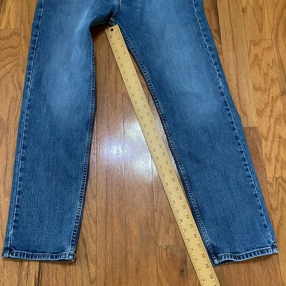 Levi’s 505 Tag Size 34 x 33 Blue Jeans Five Pocket Zip Fly Straight Leg Mid Rise - Picture 9 of 13